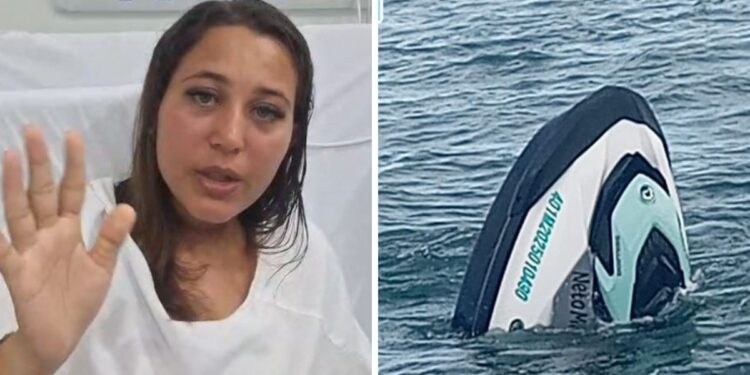 Mulher resgatada após 42 horas à deriva em alto-mar em Ilhabela grava vídeo do hospital: ‘Dor no corpo e garganta’