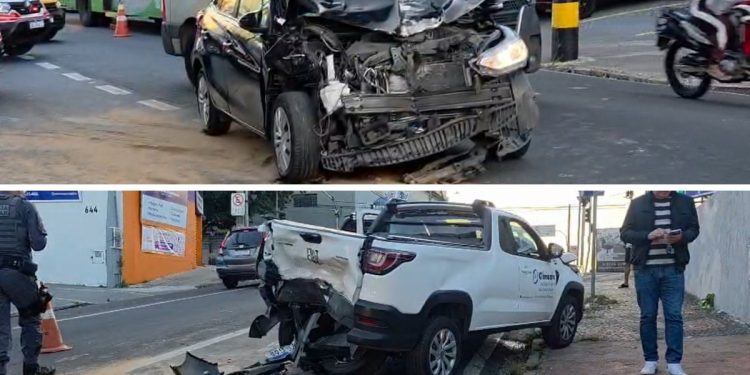 VÍDEO mostra engavetamento com cinco veículos na Ponte Preta, em Campinas